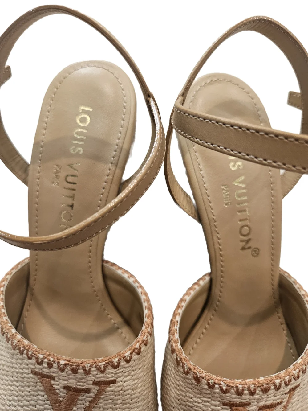 Louis Vuitton Helios Wedge Sandal Size 39 NIB